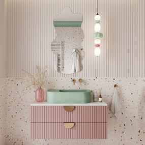 Lustro dekoracyjne w kształcie chmurki oszlifowane bez podświetlenia CLOUD | Różne rozmiary | Różne kolory : Kolor tafli szkła - Srebrny, Rozmiar - 60 x 80 cm