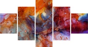 Obraz - Abstrakcyjna sztuka tuszu (125x70 cm)