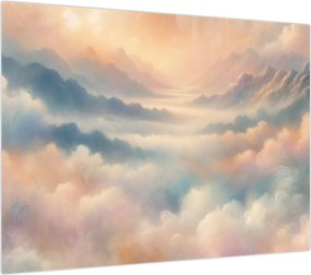 Obraz na szkle - Chmury (70x50 cm)