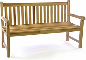 Ławka ogrodowa DIVERO 3-osobowa drewniana 150 cm