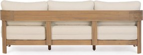 Sofa ogrodowa z litego drewna akacjowego w naturalnym kolorze Pablo – Bizzotto