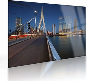Obraz na szkle - Zmierzch w Rotterdamie, Holandia (70x50 cm)