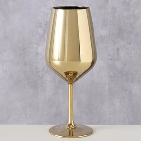 Złoty kieliszek na wino ADORA, 490 ml