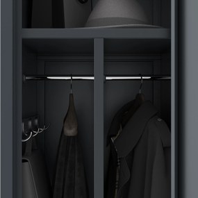 Szafka pracownicza metalowa antracytowa KACPER 1 Plus 400 x 1800 x 500 mm