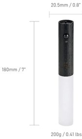 Czarny kinkiet LED na USB Baton – Gingko
