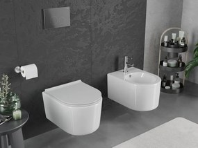 Mexen Sofia miska wc Rimless Tornado z deską wolnoopadającą slim, duroplast, biała połysk - 30540500T