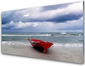 Panel Szklany Łódź na Piaszczystym Brzegu
