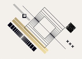 Obraz - Kształty geometryczne N⁰6 (70x50 cm)