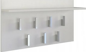 Wieszak Na Ubrania 2F| Biały | 70x20x40 cm  |Nowoczesny Wieszak z Półką