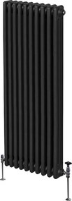 Tradycyjny grzejnik 3-kolumnowy - 1800 x 472 mm - czarny
