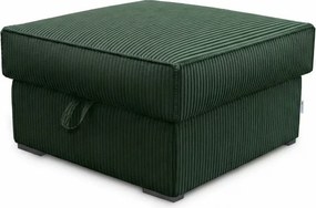Taboret SMART COSARO XL z miejscem do przechowywania 71x71 cm, ciemnozielony