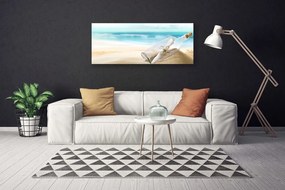 Obraz na Płótnie Plaża Butelka List Sztuka