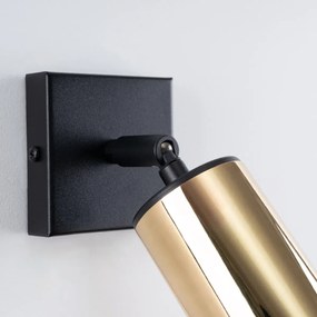 Kinkiet WINX czarny/złoty SOLLUX  LIGHTING