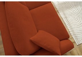 Pomarańczowa rozkładana sofa 235 cm Cezanne – Bobochic Paris