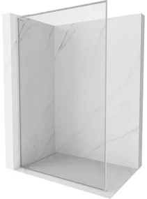 Mexen Kioto-F L ścianka prysznicowa Walk-in z ramką 95 x 202 cm, transparent 8 mm, nikiel szczotkowany - 800-095-174-97-00