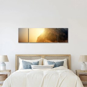 Obraz góry we mgle (170x50 cm)