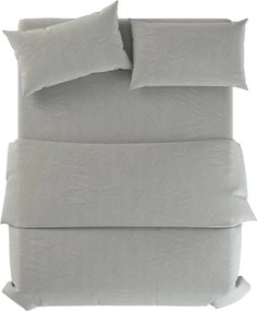 Szarozielona lniana pościel dwuosobowa 200x200 cm Stone – Native Natural