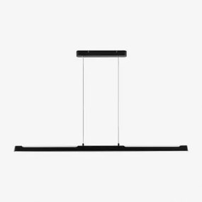 Lampa Sufitowa Wisząca Liniowa Led 120 Cm Z Aluminium Egoy Czarna - Sklum