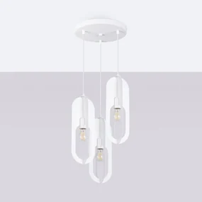 Lampa wisząca NICUS 3P biała SOLLUX  LIGHTING