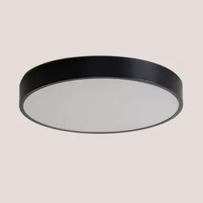 Plafon Sufitowy Led Okrągły Ø40 Cm Z Żelaza Cosmin Czarna - Sklum