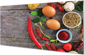 Panel nad Blat Kuchenny Kompozycja z Jajkiem i Papryczką