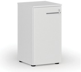 Szafa biurowa niska z drzwiami PRIMO WHITE, 400 x 420 x 740 mm, biały
