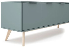 Szarozielona szafka pod TV 140x53x40 cm Pisco – Marckeric