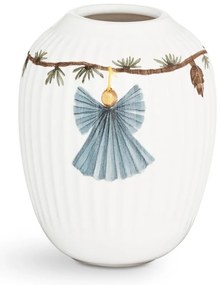 Biały porcelanowy wazon świąteczny Kähler Design Hammershøi, wys. 10,5 cm