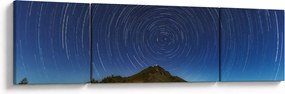 Obraz obracających się gwiazd (170x50 cm)