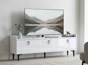 Stolik RTV PIENA 160 cm, biały