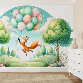 Fototapeta - Szczęśliwy latający lis (196x136 cm)