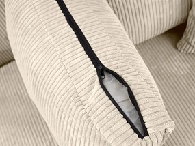 Rozkładana narożna sofa SMART COSARO kremowa, dwustronna + 2 poduszki GRATIS