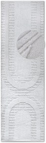 Dywan nowoczesny 3D Elle Collection Gallery Geometryczny kremowy 80 cm x 240 cm