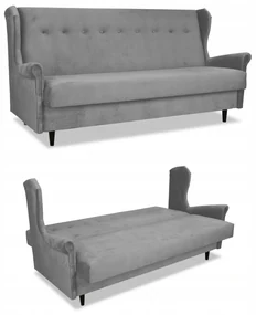 Wersalka sofa uszak kanapa rozkładana Ari j.szara