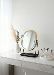 Lusterko Do Makijażu PREMIUM METALOWE Kosmetyczne PODŚWIETLANE LED | VOLAN