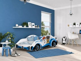 Łóżko dziecięce samochód bolid Spidi III 90x180 auto wyścigowe z stelażem flex