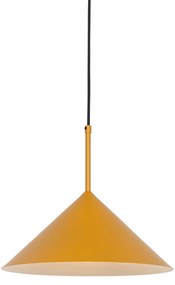 Designerska lampa wisząca żółta - Triangolo
