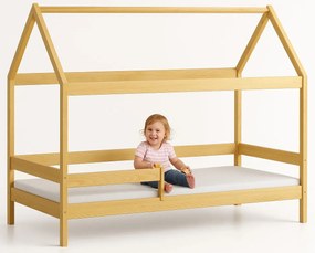 Drewniane łóżko skandynawskie, sosna M3-K92