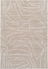 Dywan nowoczesny Fancy 100% poliester beżowy 120 cm x 170 cm