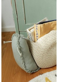 Kremowo-szałwiowy tekstylny dziecięcy kosz na zabawki 60x24x30 cm Big Snail – Lorena Canals