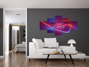 Obraz nowoczesnej abstrakcji (125x70 cm)