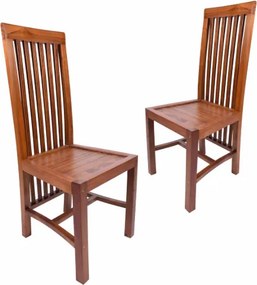 Krzesła teakowe Divero BOLERO, składane, 2 sztuki