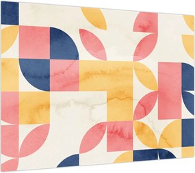Obraz - Abstrakcja z wzorami retro (70x50 cm)