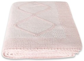 Różowy koc dziecięcy z domieszką bawełny Homemania Decor Baby Baby, 90x90 cm