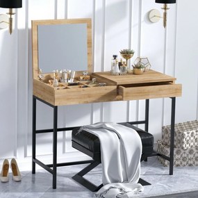 Stolik kosmetyczny Linda Black and Oak