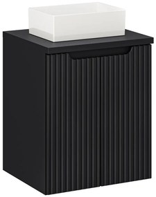 Szafka pod umywalkę NOVA BLACK 82-50-2D 50cm czarna COMAD