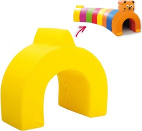 Piankowy tunel rehabilitacyjny Tubblo - żółty łuk z ogonem