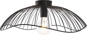 Designerska lampa sufitowa czarna 50 cm - Pua