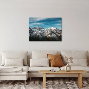 Obraz ośnieżonych szczytów, Fiordland (70x50 cm)