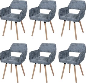 Krzesło do jadalni MCW-A50 II (zestaw 6 sztuk),  ciemnoszary